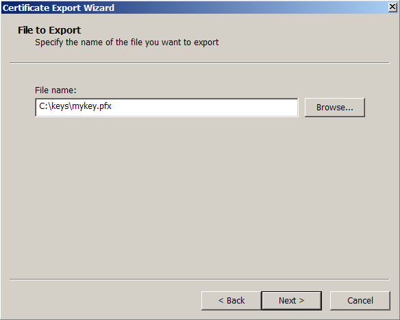 export file name