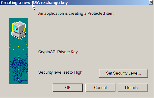 The security level is now high