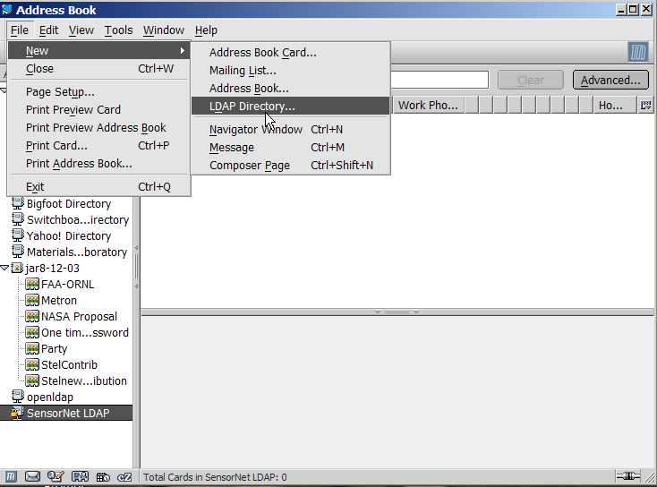 Making a new LDAP Directory entry