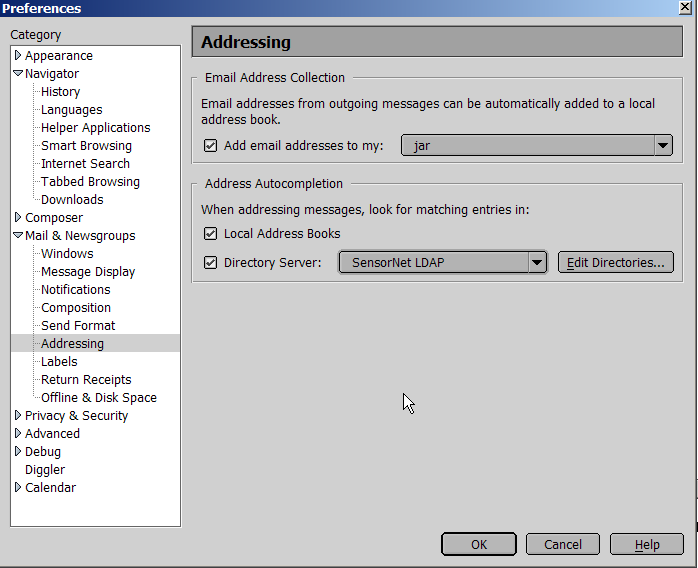 Address preferences