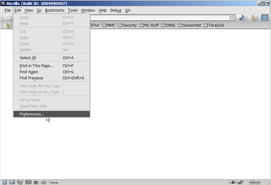 Edit Preferences