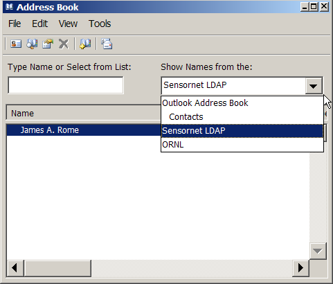 Address book sources
