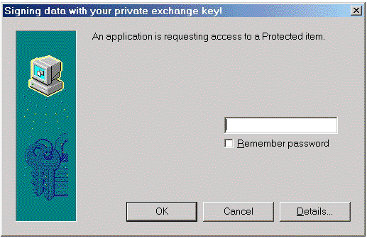 Signing password