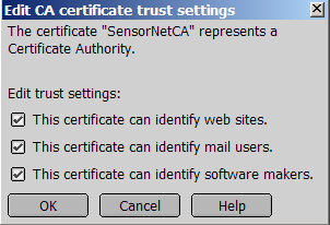 Edit CA trust