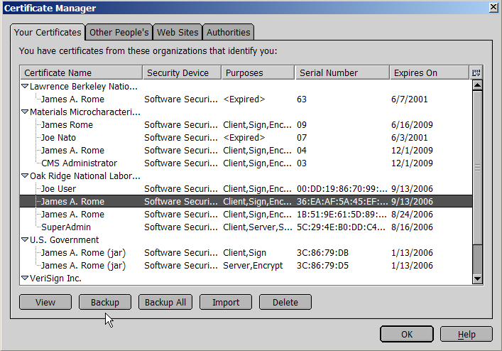 Certificate Manager